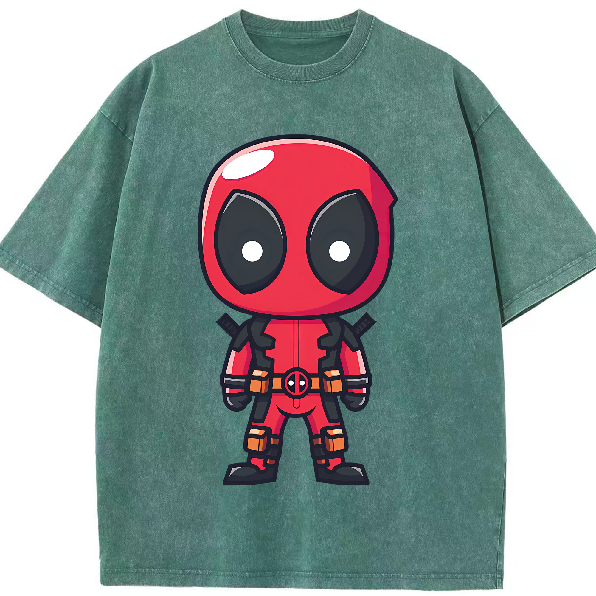 （画像用） Deadpool デッドプール 綿100% ヴィンテージ風 半袖Tシャツ（フロントプリント）